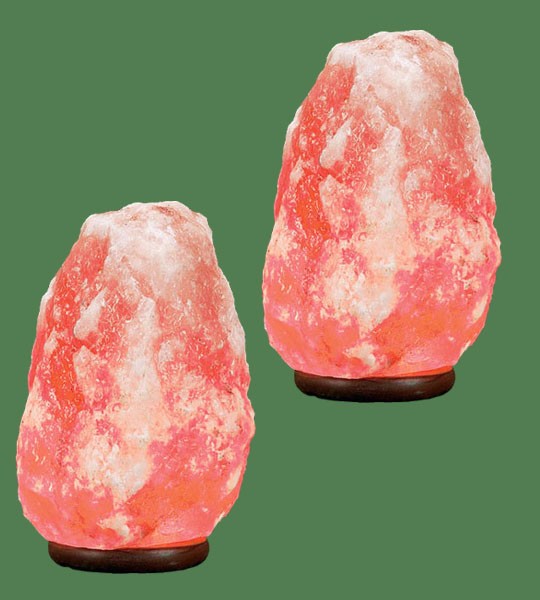 Himalayan Salt Lamp Natural Pink Medium II 2 units (16-22 lbs each)